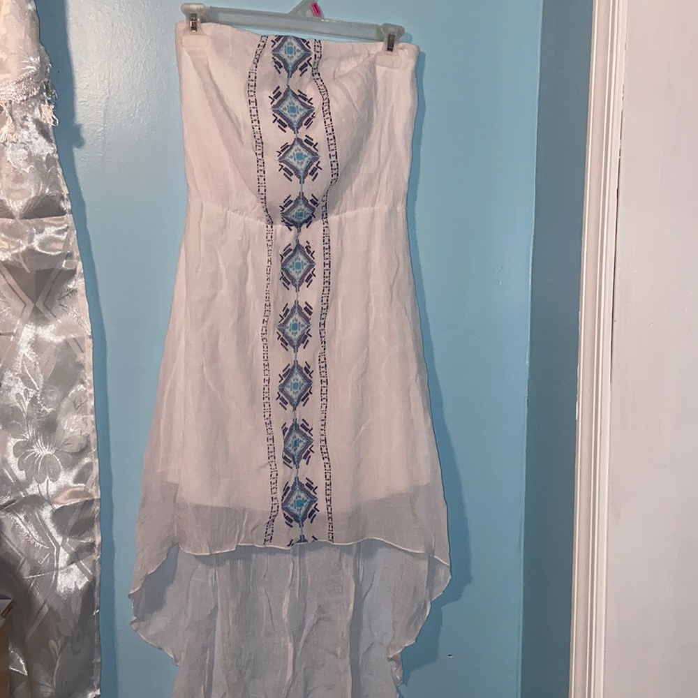 High-Low Strapless Dress
